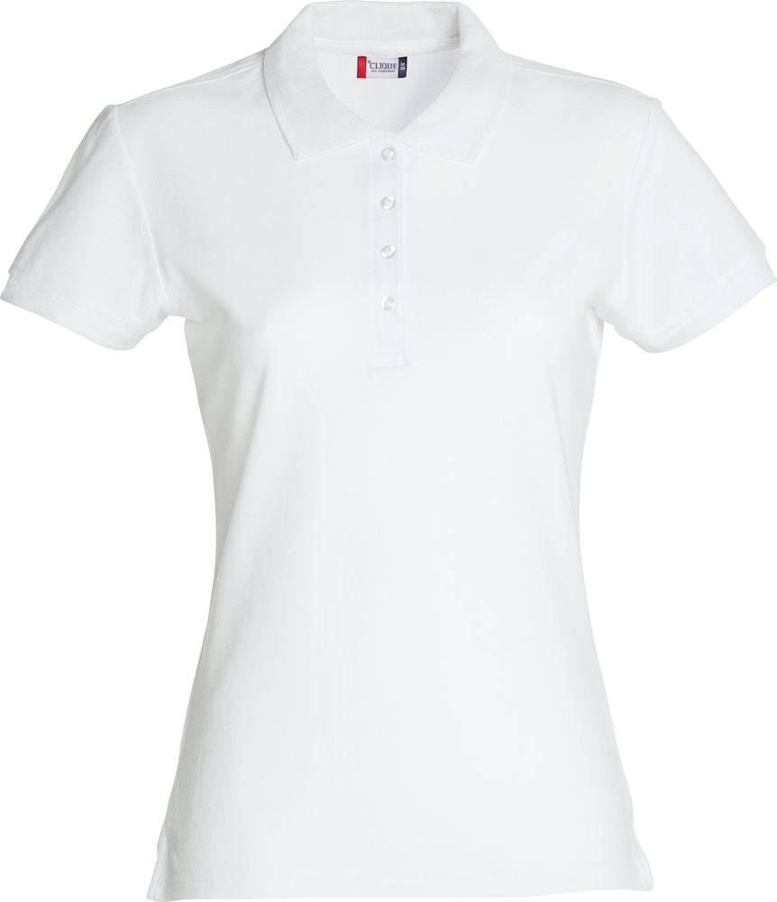 Clique Basic Ladies Polo Shirt | Cotton Polo Top | Flat Knit Collar | 16 Colours | XS-2XL - Polo Shirt - Logo Free Clothing