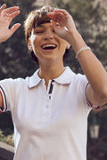 Clique Newton Ladies Cotton Polo Shirt. Contrast Colour Collar. 6 Colours. S-XL. - Polo Shirt - Logo Free Clothing