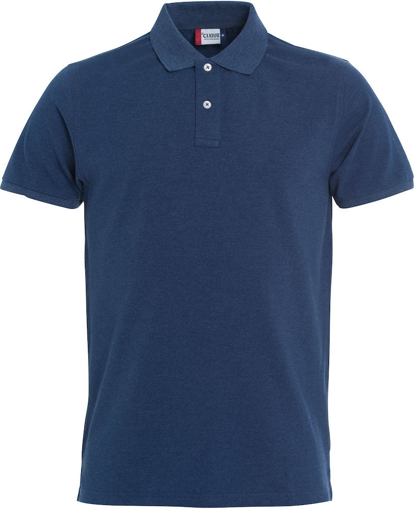 Clique Premium Mens Stretch Polo Shirt. 12 Colours XS-4XL - Polo Shirt - Logo Free Clothing
