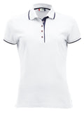 Clique Seattle Ladies Polo Shirt. Pure Cotton 2 tone, Mid weight. 3 Colours S-XL - Polo Shirt - Logo Free Clothing