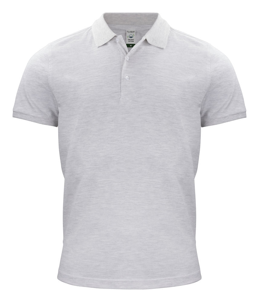 Clique Mens Classic Organic Cotton Polo Shirt. 8 Colours S-3XL - Polo Shirt - Logo Free Clothing