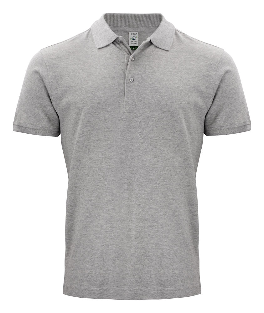 Clique Mens Classic Organic Cotton Polo Shirt. 8 Colours S-3XL - Polo Shirt - Logo Free Clothing