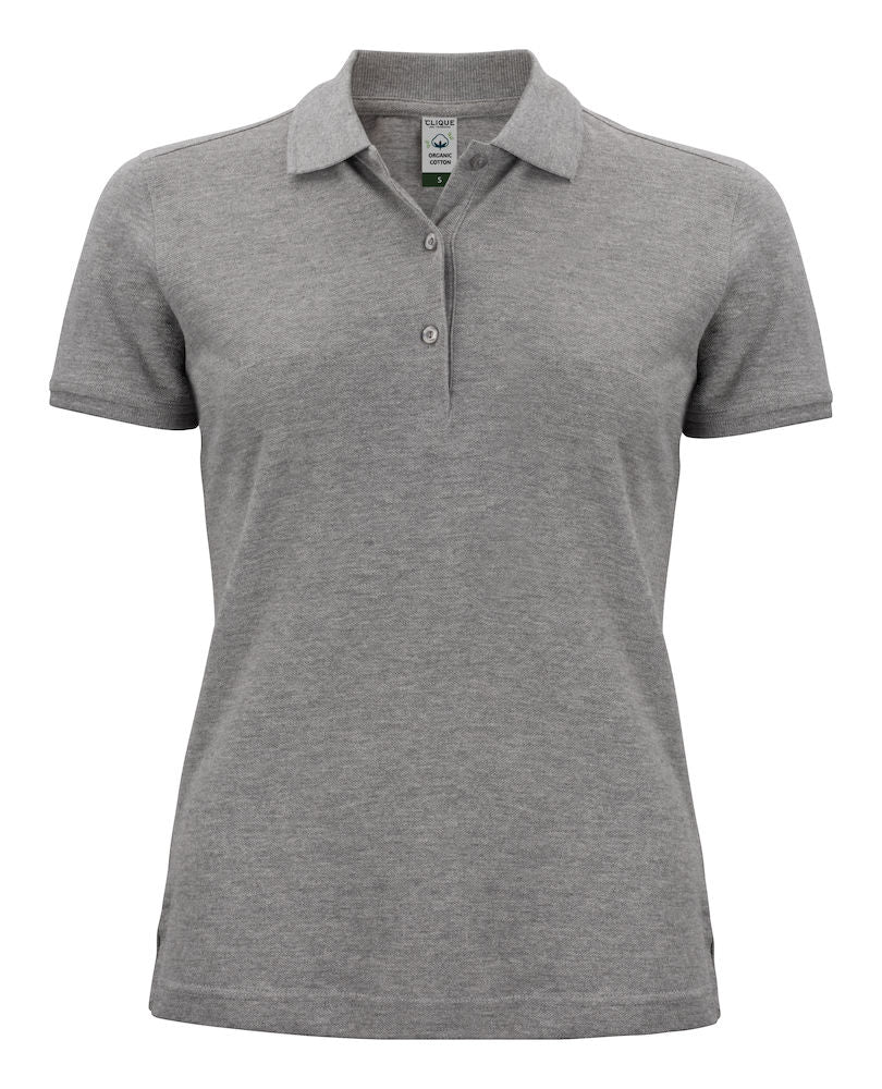 Clique Ladies Classic Organic Cotton Polo Shirt. 8 Colours XS-2XL - Polo Shirt - Logo Free Clothing