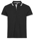 Clique Austin Unisex Polo Shirt | Pique Cotton Polo | Contrast Stripes | 4 Colours | XS-3XL - Polo Shirt - Logo Free Clothing