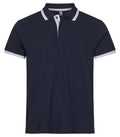 Clique Austin Unisex Polo Shirt | Pique Cotton Polo | Contrast Stripes | 4 Colours | XS-3XL - Polo Shirt - Logo Free Clothing