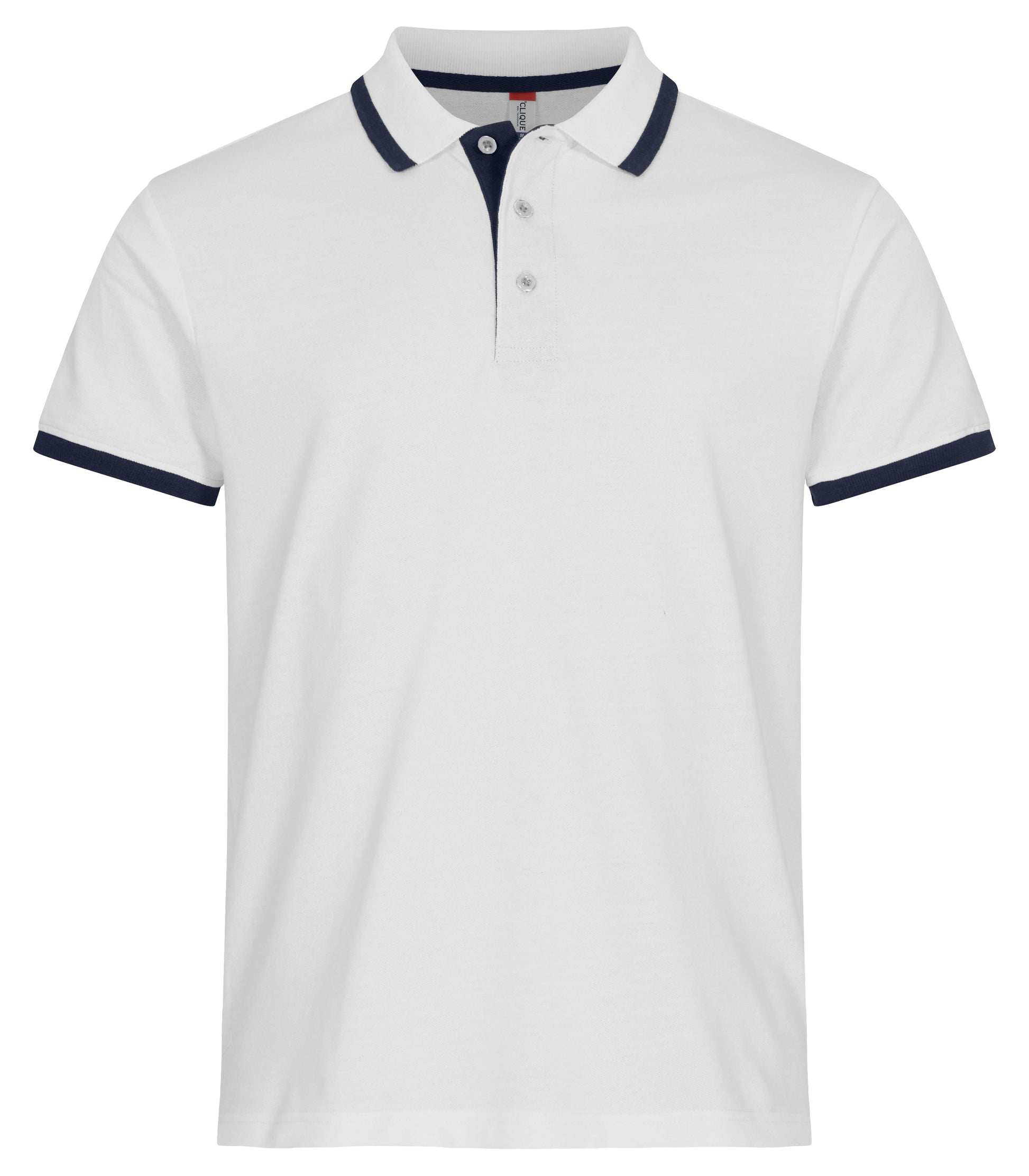 Clique Austin Unisex Polo Shirt | Pique Cotton Polo | Contrast Stripes | 4 Colours | XS-3XL - Polo Shirt - Logo Free Clothing