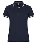 Clique Astoria Ladies Polo Shirt | Pique Cotton Polo | Contrast Stripes | 4 Colours | XS-2XL - Polo Shirt - Logo Free Clothing