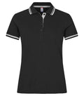 Clique Astoria Ladies Polo Shirt | Pique Cotton Polo | Contrast Stripes | 4 Colours | XS-2XL - Polo Shirt - Logo Free Clothing