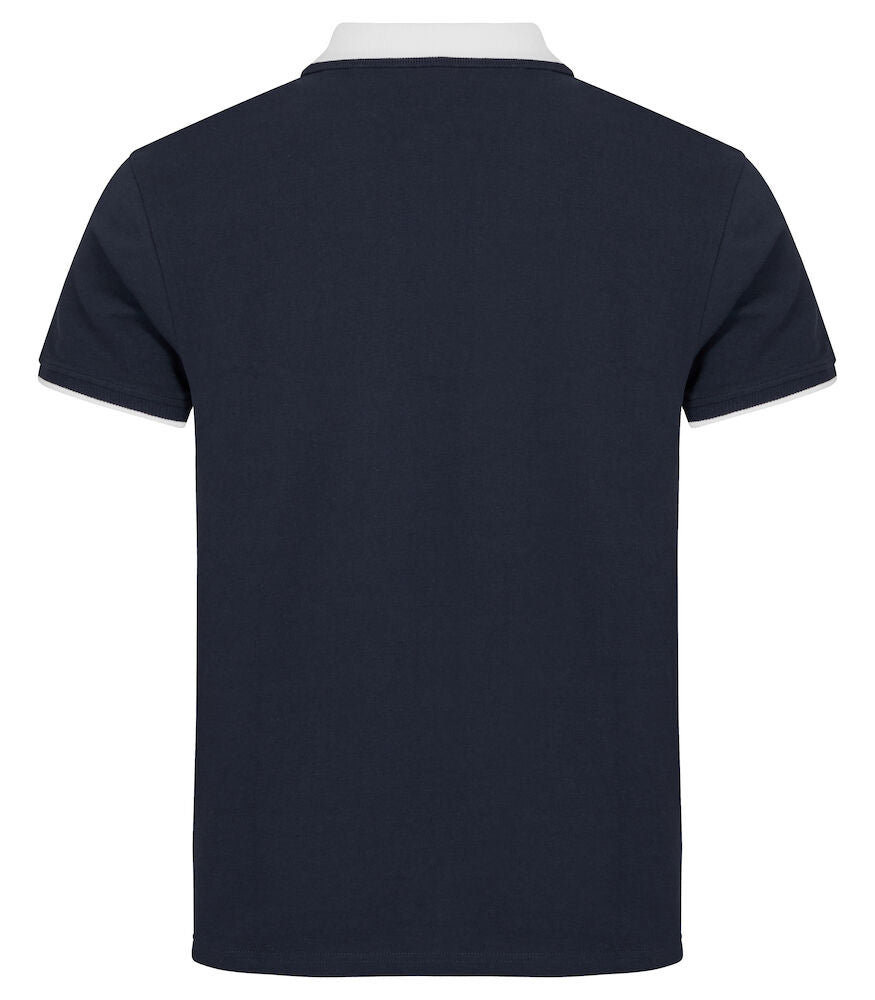 Clique Conrad Unisex Polo Shirt | Pique Cotton Polo | Colour Blocks | 2 Colours | XS-3XL - Polo Shirt - Logo Free Clothing