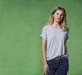 Clique Katy Ladies Loose Fit Tee Shirt. Heavy Cotton Mix. 4 Colours XS-2XL - Tee Shirt - Logo Free Clothing