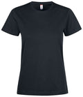 Clique Premium Fashion T-Shirt | Ladies Cotton Tee Shirt | Pre-Shrunk |  4 Colours | XS-2XL - Tee Shirt - Logo Free Clothing