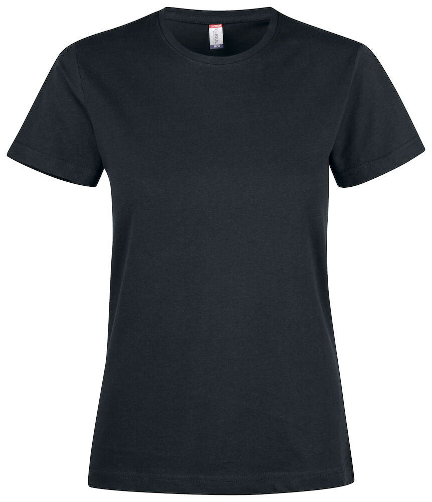 Clique Premium Fashion T-Shirt | Ladies Cotton Tee Shirt | Pre-Shrunk |  4 Colours | XS-2XL - Tee Shirt - Logo Free Clothing