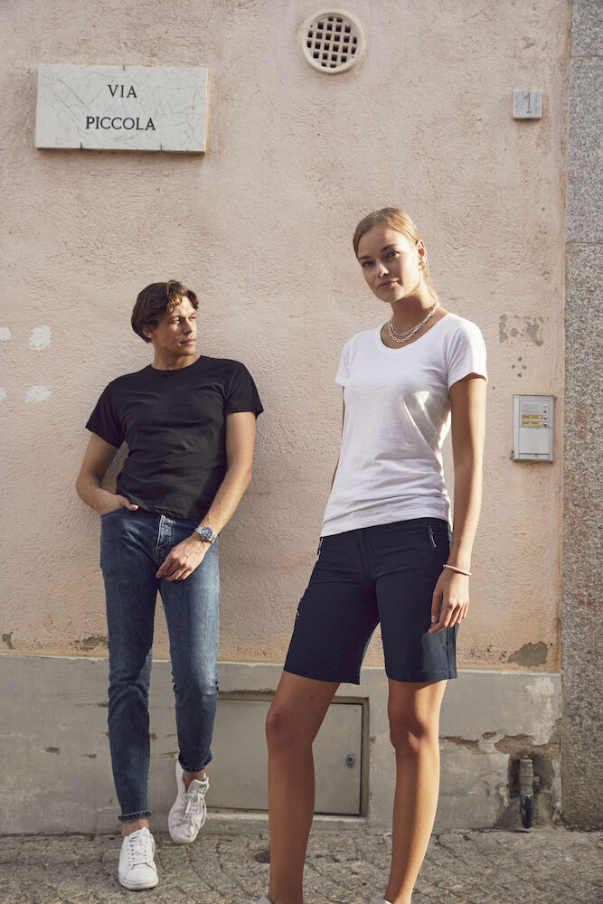 Clique Mens Slub T. Ring Spun Cotton & Pre Shrunk Tee Shirt. 4 Colours XS-2XL - Tee Shirt - Logo Free Clothing