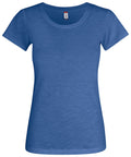 Clique Ladies Slub T. Ring Spun Cotton & Pre Shrunk Tee Shirt. 4 Colours XS-2XL - Tee Shirt - Logo Free Clothing