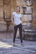 Clique Ladies Slub T. Ring Spun Cotton & Pre Shrunk Tee Shirt. 4 Colours XS-2XL - Tee Shirt - Logo Free Clothing