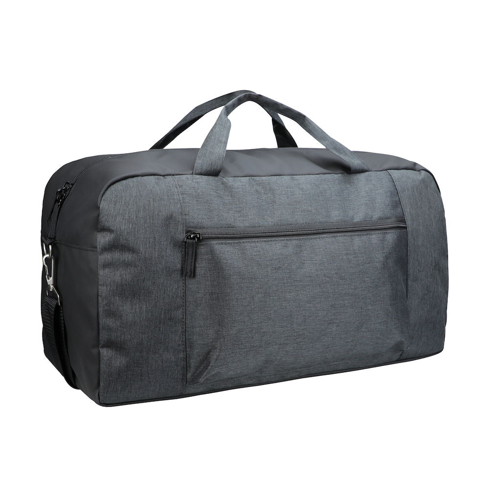 Clique Melange Duffle Bag | Weekend Travel Bag | Zipped Main Compartment | 28 Litre Capacity Holdall - Bag - Logo Free Clothing