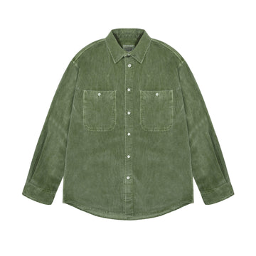Green Pigment Corduroy Shirt