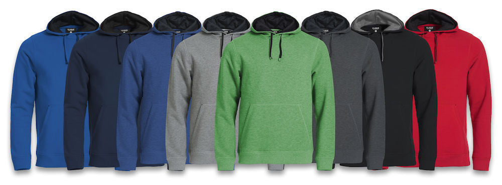 Clique Classic Mens Hoodie | Heavyweight Hooded Jumper | 8 Colours | XS-5XL - Hoodie - Logo Free Clothing