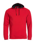 Clique Classic Mens Heavyweight Hoodie. Contrast Lined Hood. 8 Colours. XS-5XL - Hoodie - Logo Free Clothing