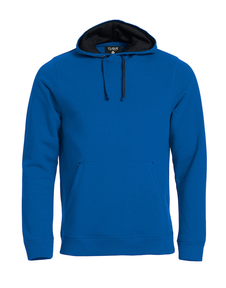 Clique Classic Mens Heavyweight Hoodie. Contrast Lined Hood. 8 Colours. XS-5XL - Hoodie - Logo Free Clothing
