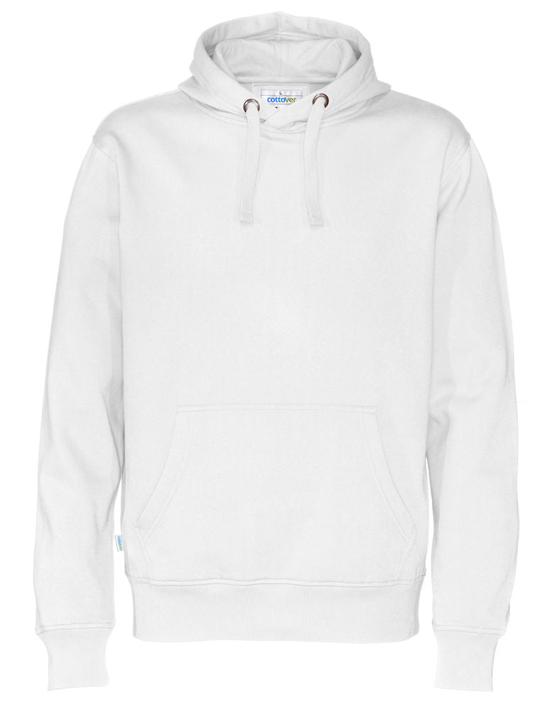 Cottover Mens Eco Hoodie. Fairtrade Organic Cotton Sweater Hoodie. 14 Colours S-4XL - Hoodie - Logo Free Clothing