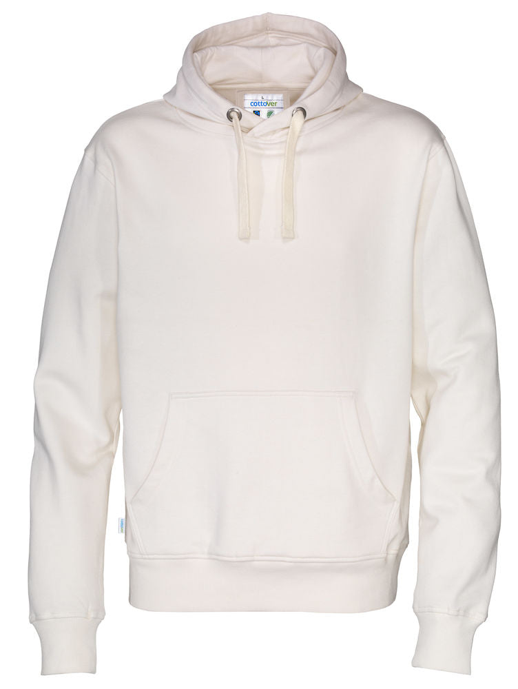 Cottover Mens Eco Hoodie. Fairtrade Organic Cotton Sweater Hoodie. 14 Colours S-4XL - Hoodie - Logo Free Clothing