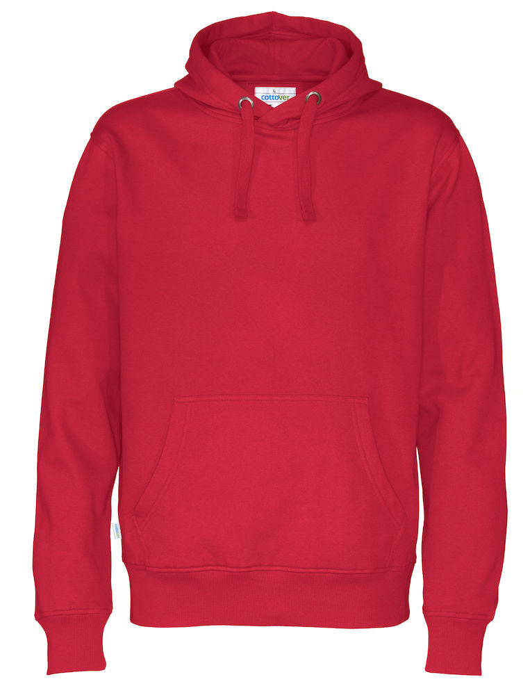 Cottover Mens Eco Hoodie. Fairtrade Organic Cotton Sweater Hoodie. 14 Colours S-4XL - Hoodie - Logo Free Clothing