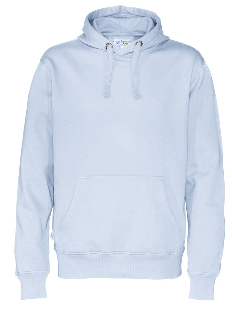 Cottover Mens Eco Hoodie. Fairtrade Organic Cotton Sweater Hoodie. 14 Colours S-4XL - Hoodie - Logo Free Clothing