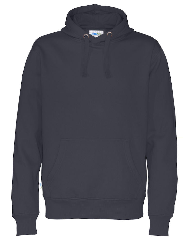 Cottover Mens Eco Hoodie. Fairtrade Organic Cotton Sweater Hoodie. 14 Colours S-4XL - Hoodie - Logo Free Clothing