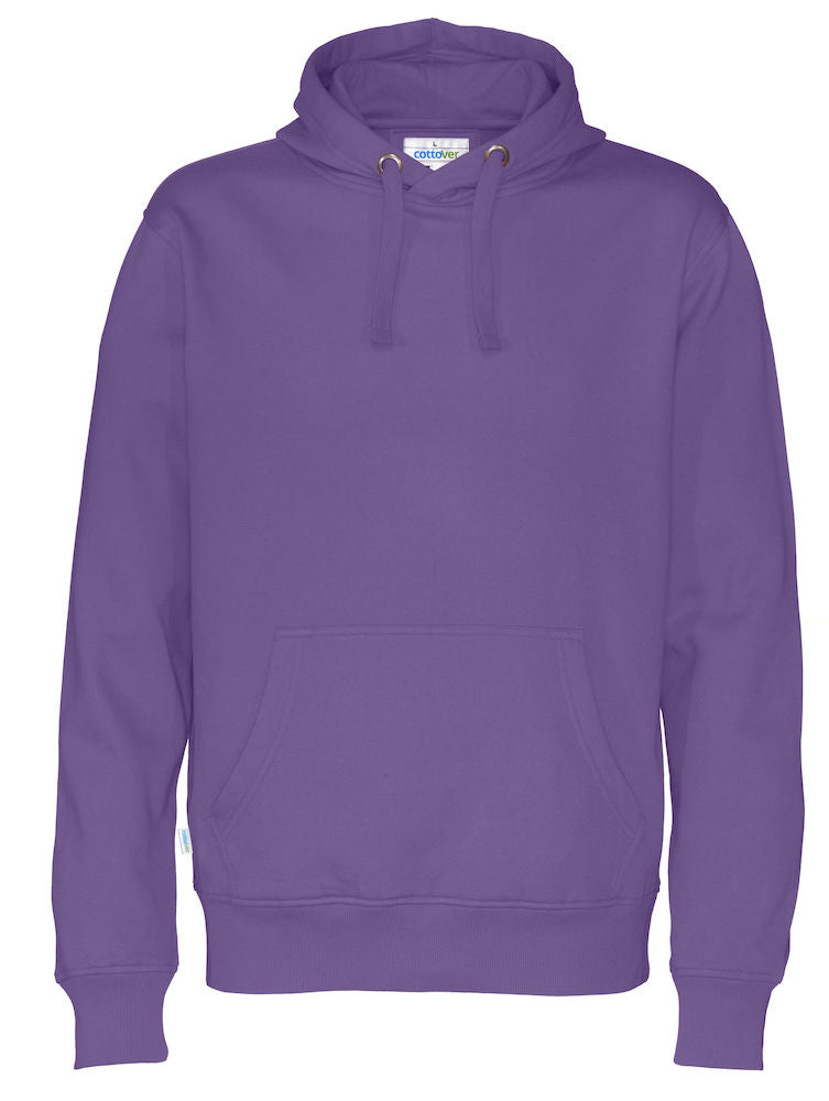 Cottover Mens Eco Hoodie. Fairtrade Organic Cotton Sweater Hoodie. 14 Colours S-4XL - Hoodie - Logo Free Clothing