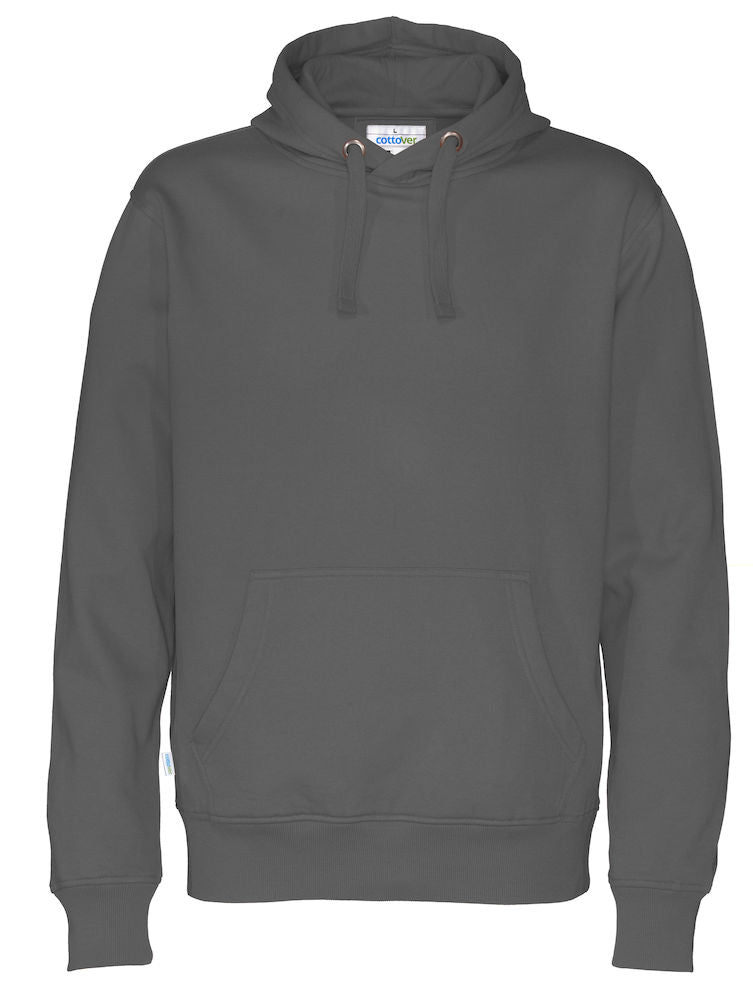 Cottover Mens Eco Hoodie. Fairtrade Organic Cotton Sweater Hoodie. 14 Colours S-4XL - Hoodie - Logo Free Clothing