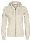 Cottover Ladies Zipped Eco Hoodie. Fairtrade Organic Cotton. 14 Colours XS-2XL - Hoodie - Logo Free Clothing