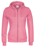 Cottover Ladies Zipped Eco Hoodie. Fairtrade Organic Cotton. 14 Colours XS-2XL - Hoodie - Logo Free Clothing