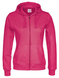 Cottover Ladies Zipped Eco Hoodie. Fairtrade Organic Cotton. 14 Colours XS-2XL - Hoodie - Logo Free Clothing