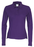 Cottover Ladies Eco Long Sleeve Polo Shirt. Fairtrade Organic Cotton Pique Polo. 14 Colours XS-2XL - Polo Shirt - Logo Free Clothing