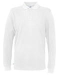 Cottover Mens Eco Long Sleeve Polo Shirt. Fairtrade Organic Cotton Pique Polo. 13 Colours S-4XL - Polo Shirt - Logo Free Clothing