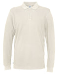 Cottover Mens Eco Long Sleeve Polo Shirt. Fairtrade Organic Cotton Pique Polo. 13 Colours S-4XL - Polo Shirt - Logo Free Clothing
