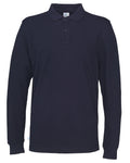 Cottover Mens Eco Long Sleeve Polo Shirt. Fairtrade Organic Cotton Pique Polo. 13 Colours S-4XL - Polo Shirt - Logo Free Clothing