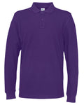 Cottover Mens Eco Long Sleeve Polo Shirt. Fairtrade Organic Cotton Pique Polo. 13 Colours S-4XL - Polo Shirt - Logo Free Clothing