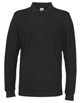 Cottover Mens Eco Long Sleeve Polo Shirt. Fairtrade Organic Cotton Pique Polo. 13 Colours S-4XL - Polo Shirt - Logo Free Clothing