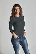Cottover Ladies Eco Long Sleeve Tee Shirt. Fairtrade Organic Cotton. 12 Colours. XS-2XL - Tee Shirt - Logo Free Clothing