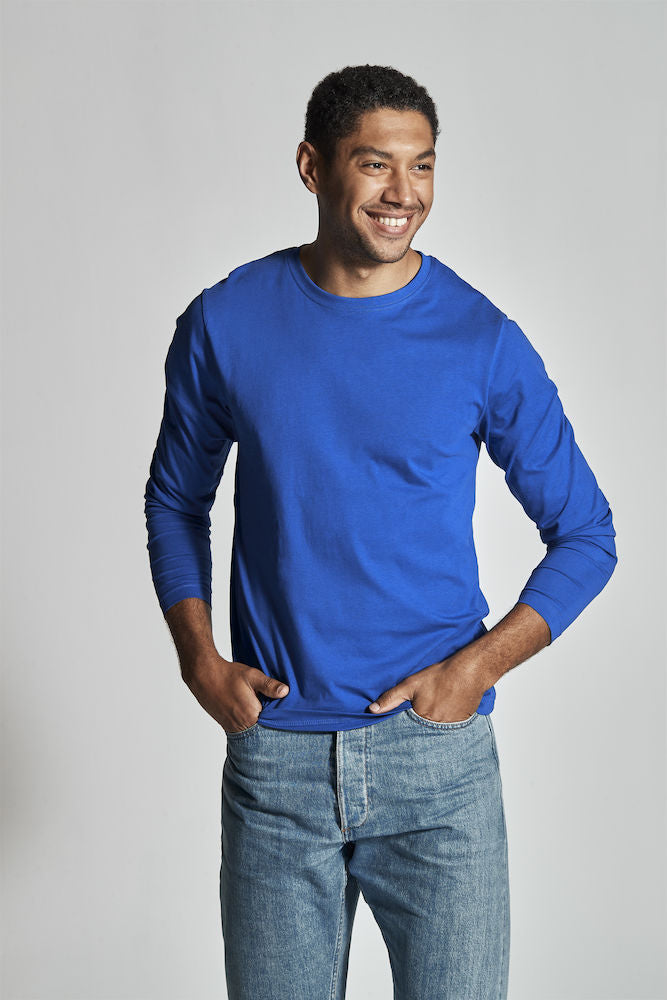Cottover Mens Eco Long Sleeve Tee Shirt. Fairtrade Organic Cotton. 14 Colours. S-4XL - Tee Shirt - Logo Free Clothing