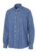 Cottover Denim Shirt | Mens Slim Fit | Organic Cotton Shirt | GOTS | Fairtrade | XS-3XL - Shirt - Logo Free Clothing