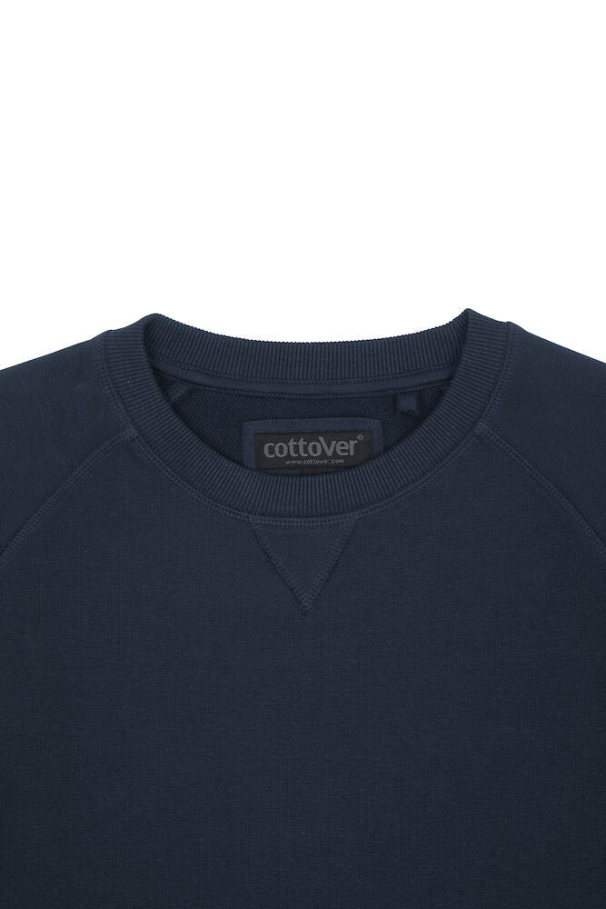 Cottover Mens Heavyweight Crewneck Sweatshirt | GOTS Organic Cotton | 3 Colours | S-4XL - Sweatshirt - Logo Free Clothing