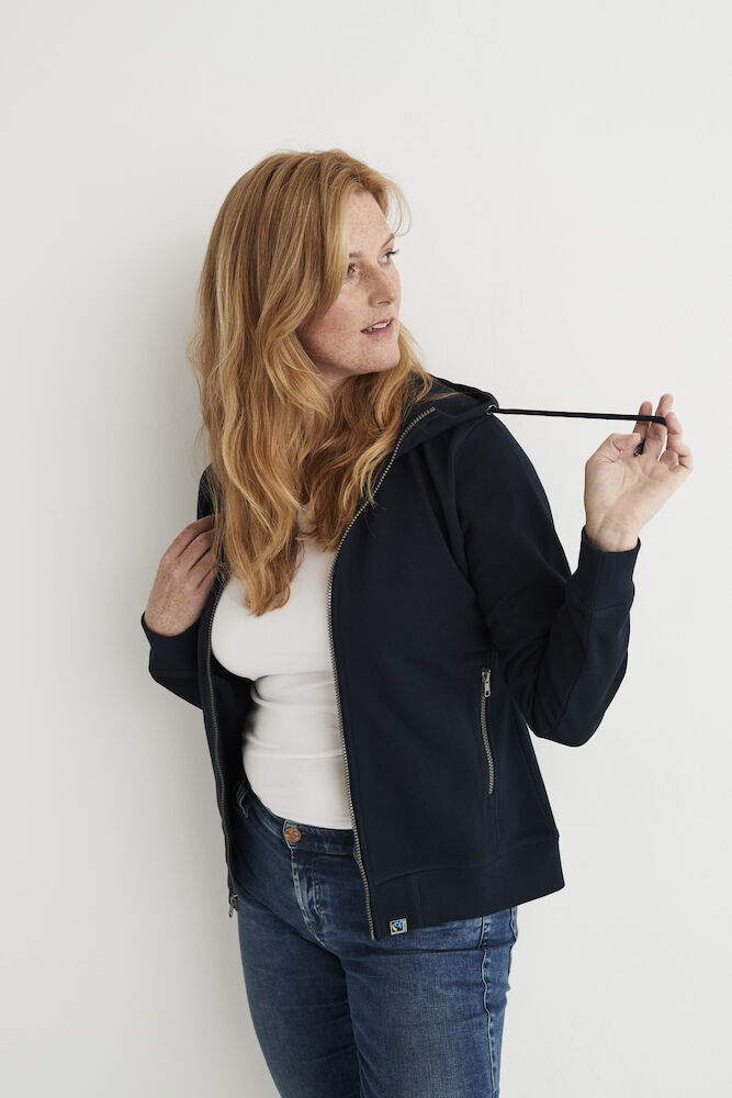 Cottover Ladies Heavyweight Zip-Up Hoodie | GOTS | French Terry Organic Cotton | XS-2XL - Hoodie - Logo Free Clothing