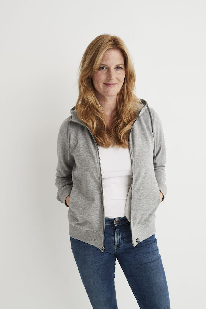 Cottover Ladies Heavyweight Zip-Up Hoodie | GOTS | French Terry Organic Cotton | XS-2XL - Hoodie - Logo Free Clothing