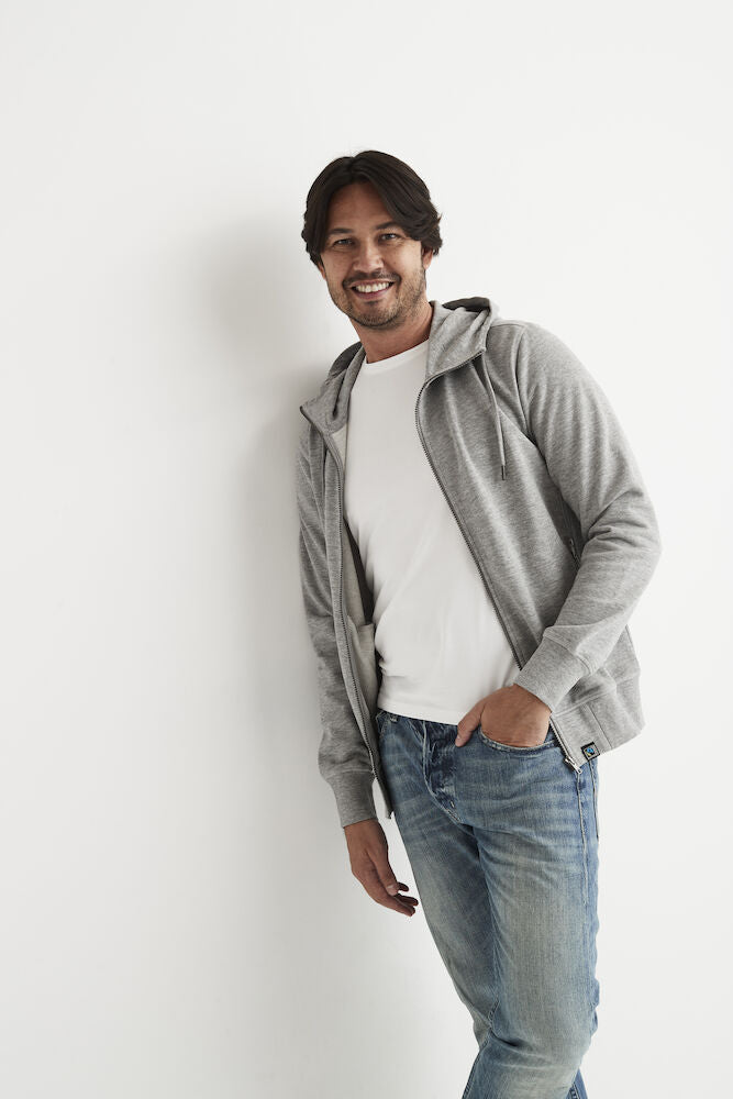 Cottover Mens Heavyweight Zip-Up Hoodie | GOTS | French Terry Organic Cotton | S-4XL - Hoodie - Logo Free Clothing