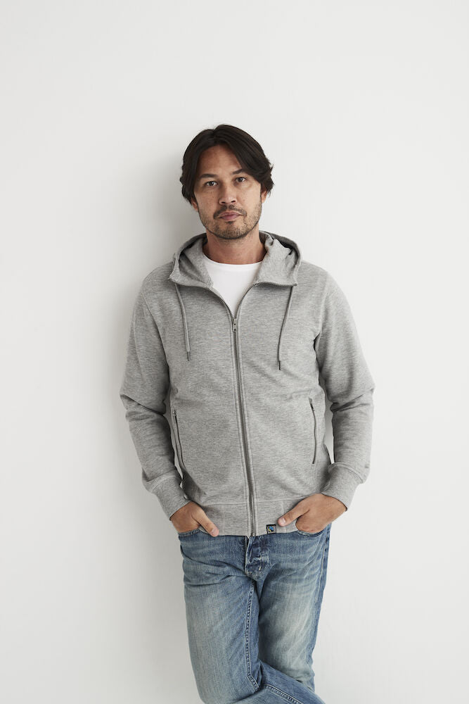 Cottover Mens Heavyweight Zip-Up Hoodie | GOTS | French Terry Organic Cotton | S-4XL - Hoodie - Logo Free Clothing