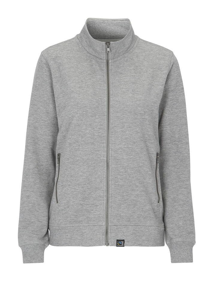 Cottover Ladies Heavyweight Zip-Up Sweatshirt | GOTS | French Terry Organic Cotton | S-2XL - Sweatshirt - Logo Free Clothing