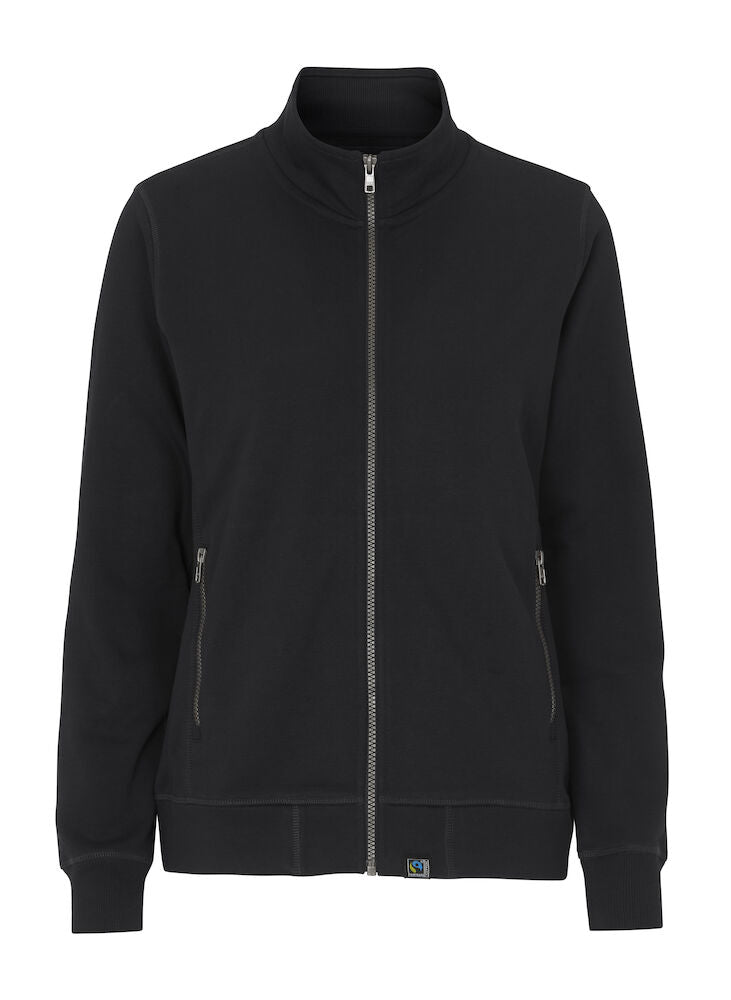 Cottover Ladies Heavyweight Zip-Up Sweatshirt | GOTS | French Terry Organic Cotton | S-2XL - Sweatshirt - Logo Free Clothing
